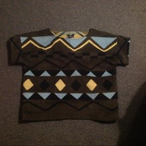424 Fifth Lord & Taylor Boxy Slouchy Geometric Top M
